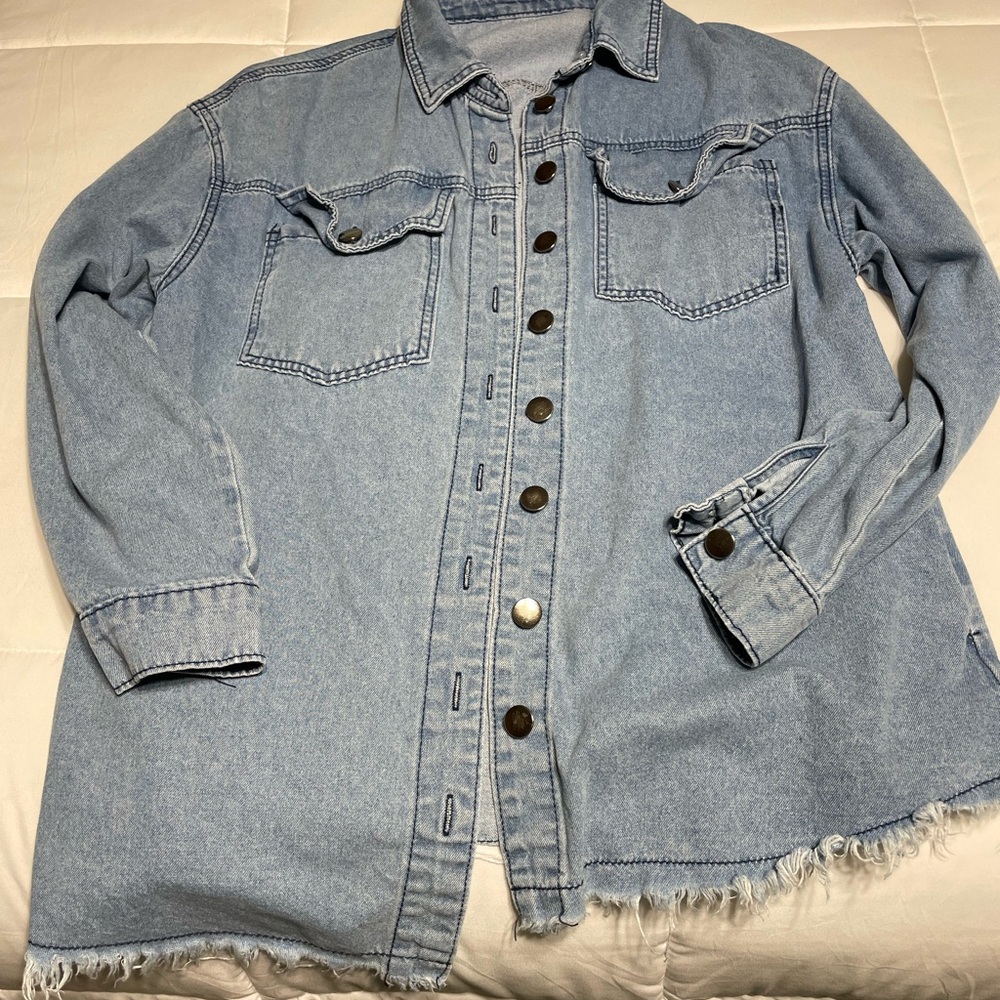 Denim Button-Up Jacket